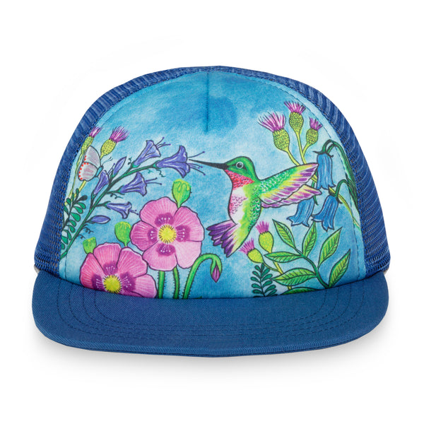 Trucker cap | A Fish Named Fred | Hummingbird Floral