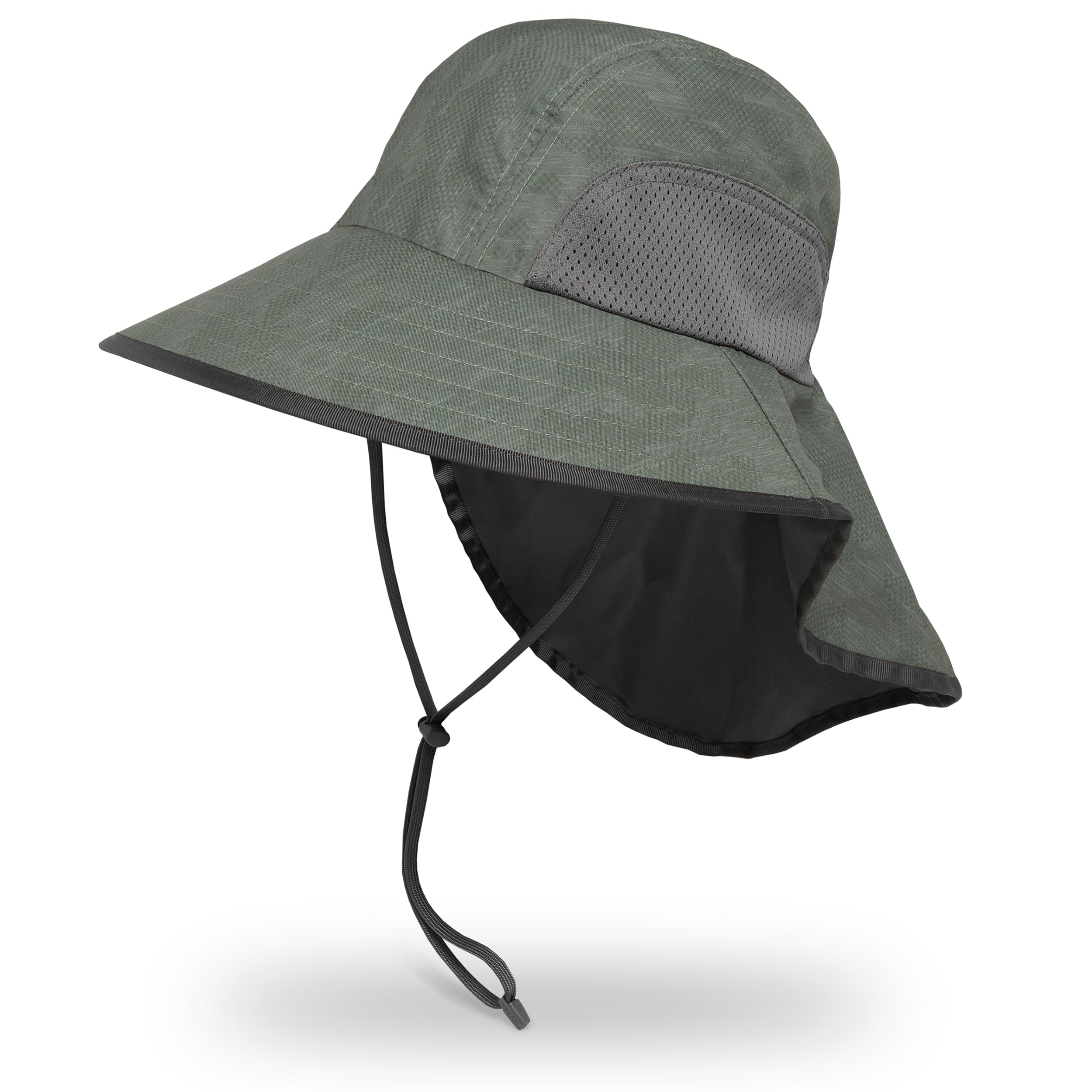 Outdoor fisherman hat, summer sunshade, breathable, mountaineering hat,  wear-resistant and waterproof hat belt - black 